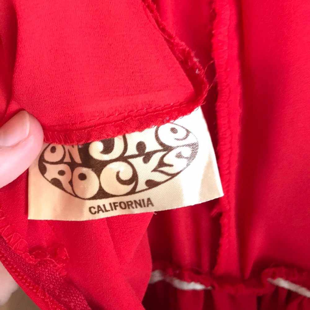 Vintage Red Party Dress - Picture 6 of 7